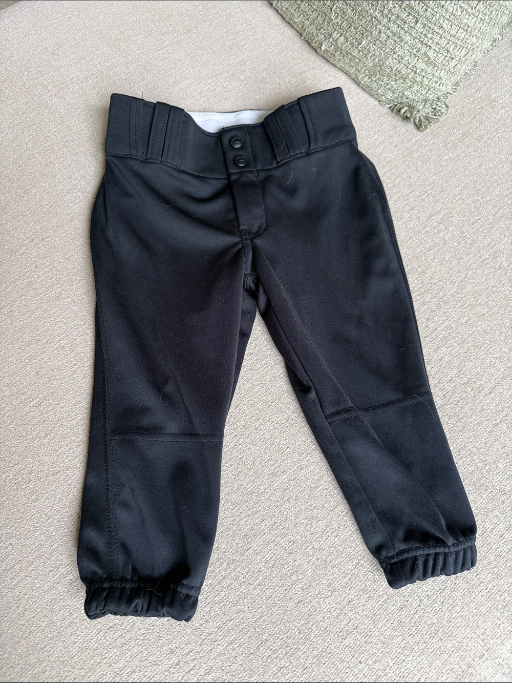 Kids Black Athletic softball Bottoms